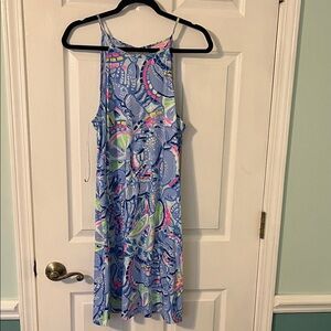 Lilly Pulitzer Blue and Pink Floral Dress